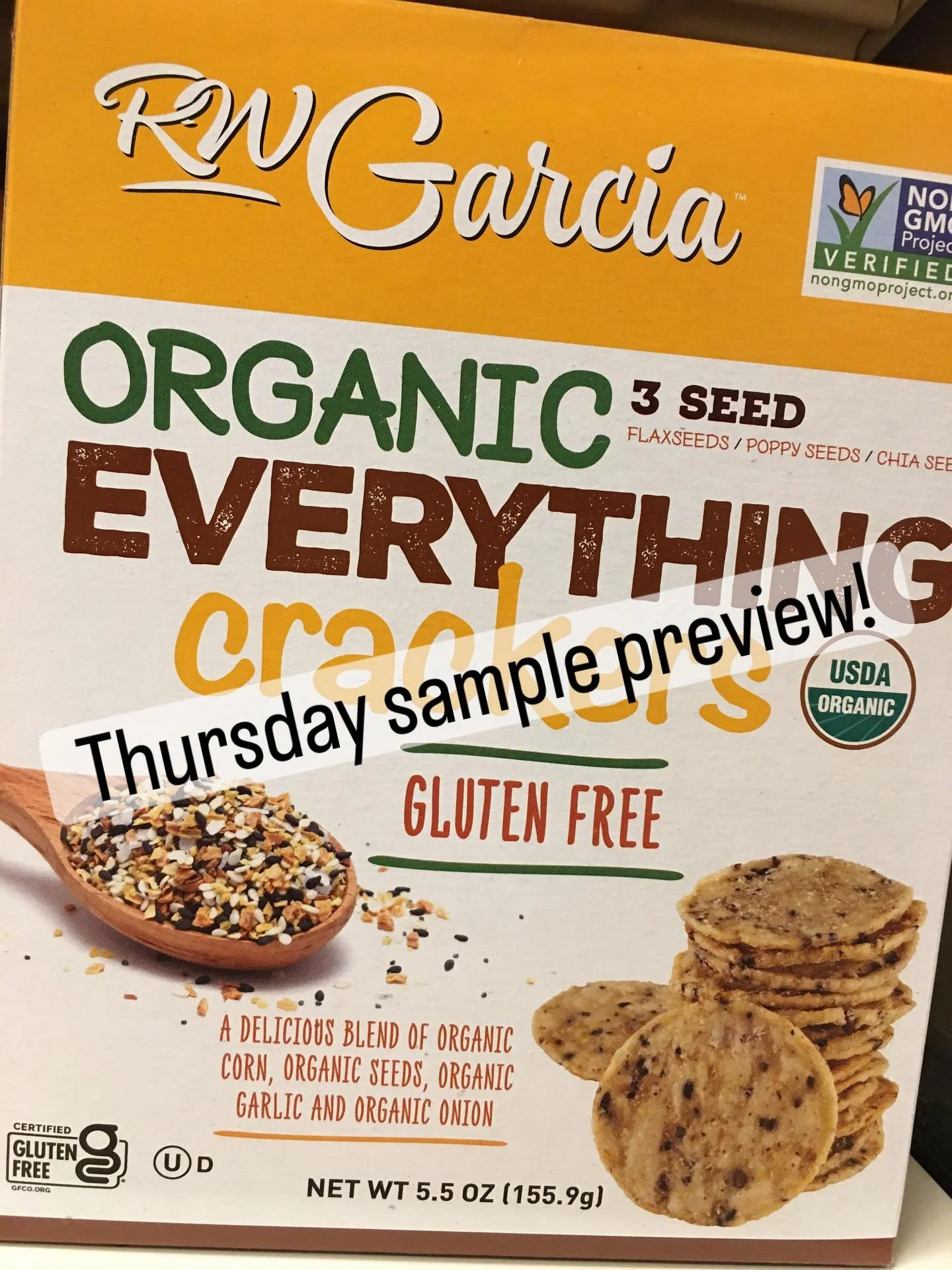Stop by tomorrow to try the Everything Crackers by R.W. Garcia!

#freesamplethursday #spacoop