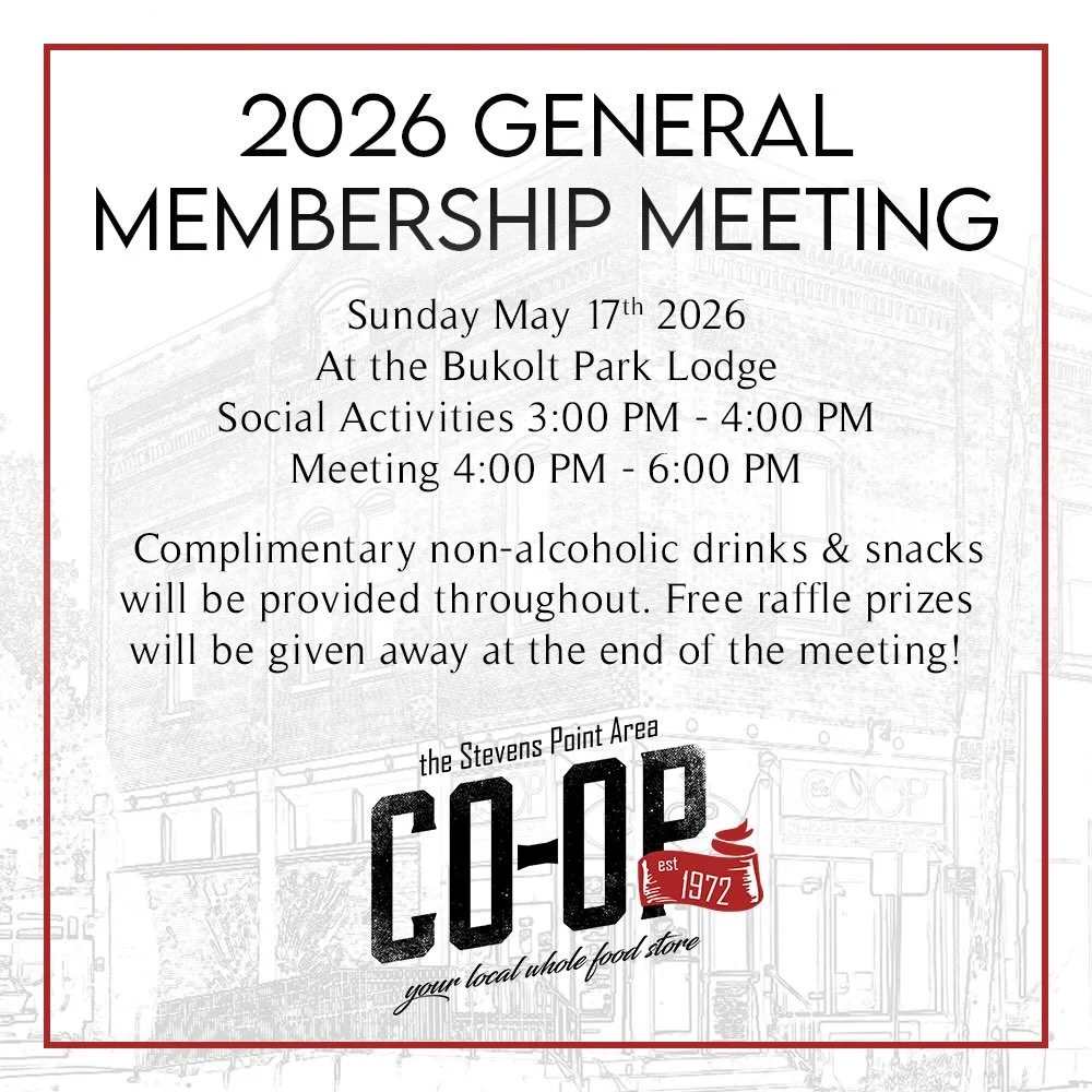 Attention all members!!
Less than 2 weeks remain til our General Membership Meeting at Bukolt Lodge 🥳 
We&rsquo;d love to see you there&mdash;learn more about your co-op and let your voice be heard!

Sunday May 17th:

3-4 pm Activities
4-6 pm Meetin