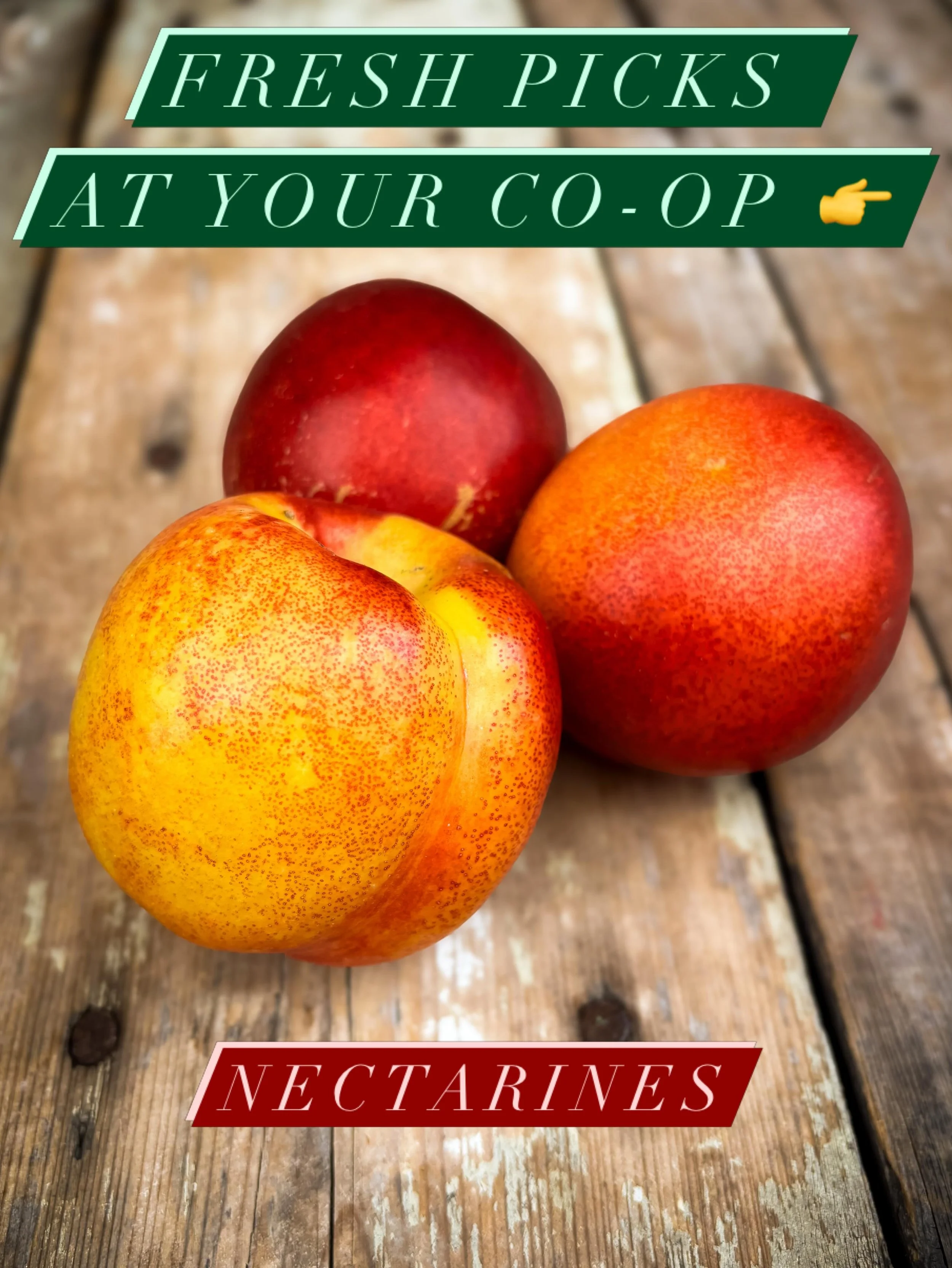 It&rsquo;s stone fruit season! Nectarines, peaches, and apricots have made a reappearance at the coop 🍑
Also check out new drinks in our cooler, tons of seeds for your garden, and several new ferments!

#spacoop