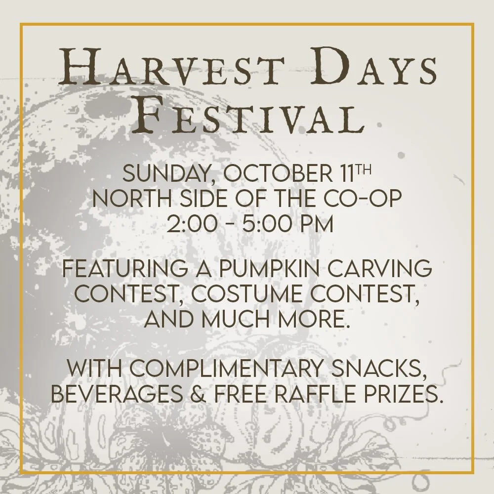 Come by and celebrate this year&rsquo;s harvest with us! We are looking forward to seeing you there!
