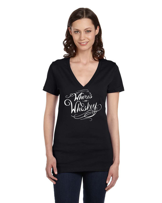 "Where's My Whiskey?" T-Shirt // Etsy