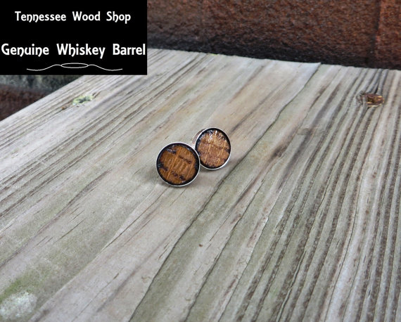 Bourbon Barrel Earrings // Etsy