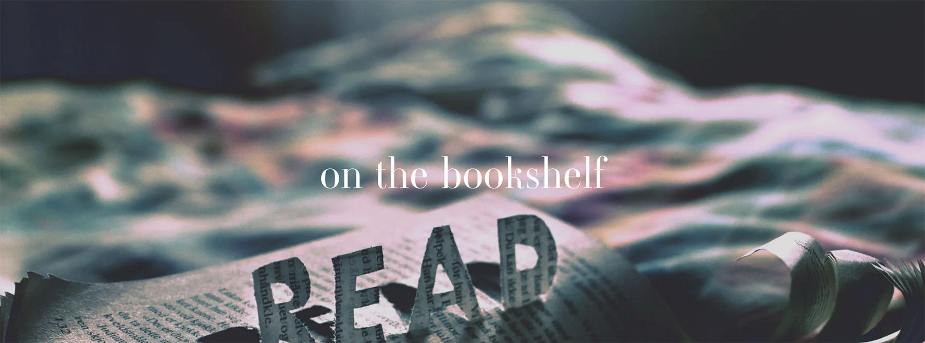 on the bookshelf