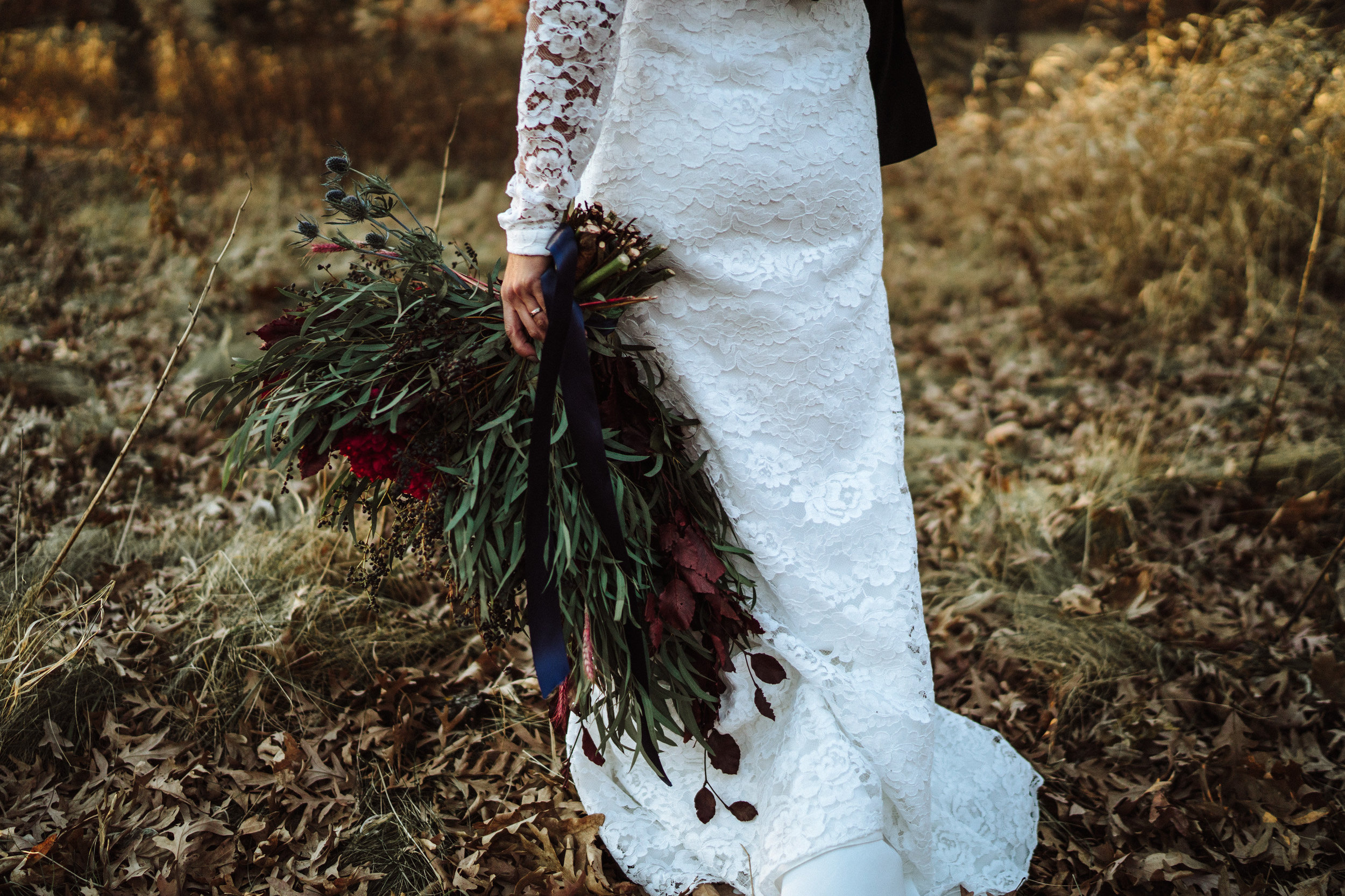 winter bridal bouquet  