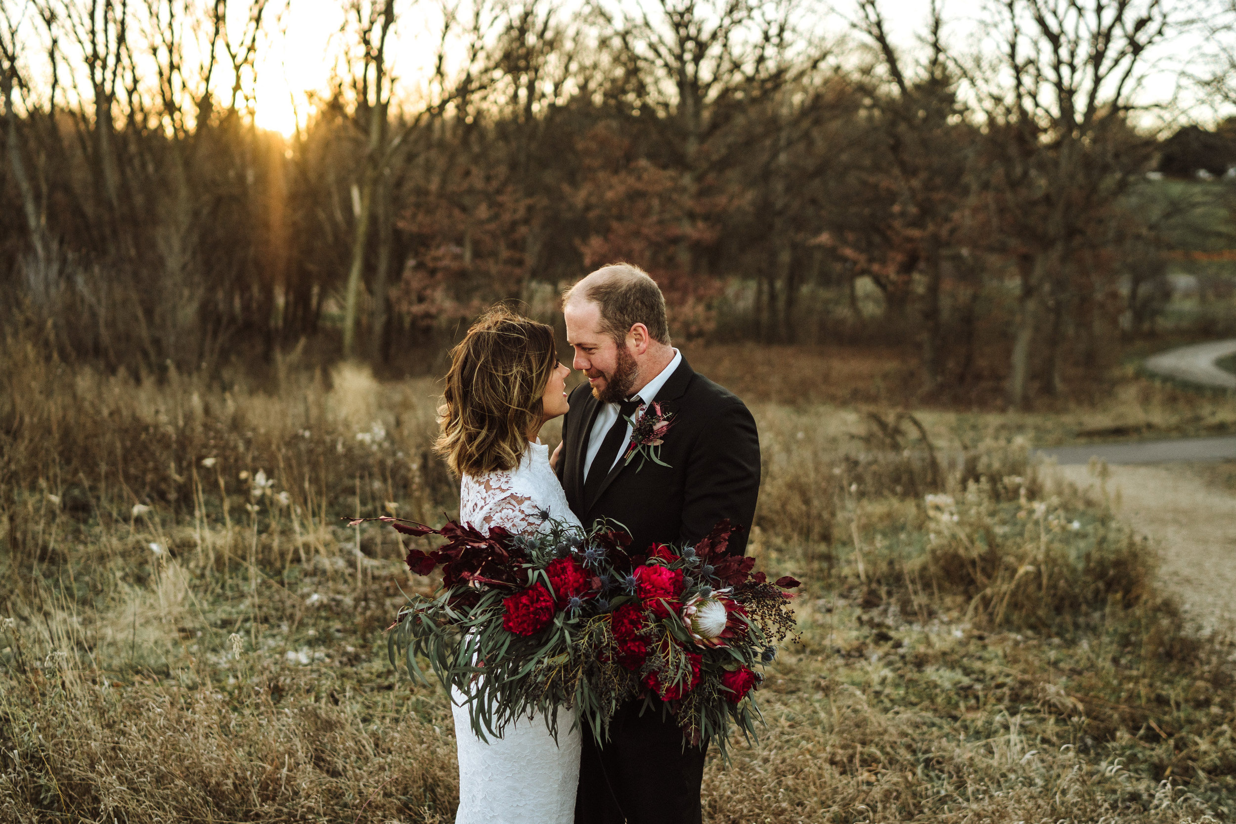 winter wedding florals