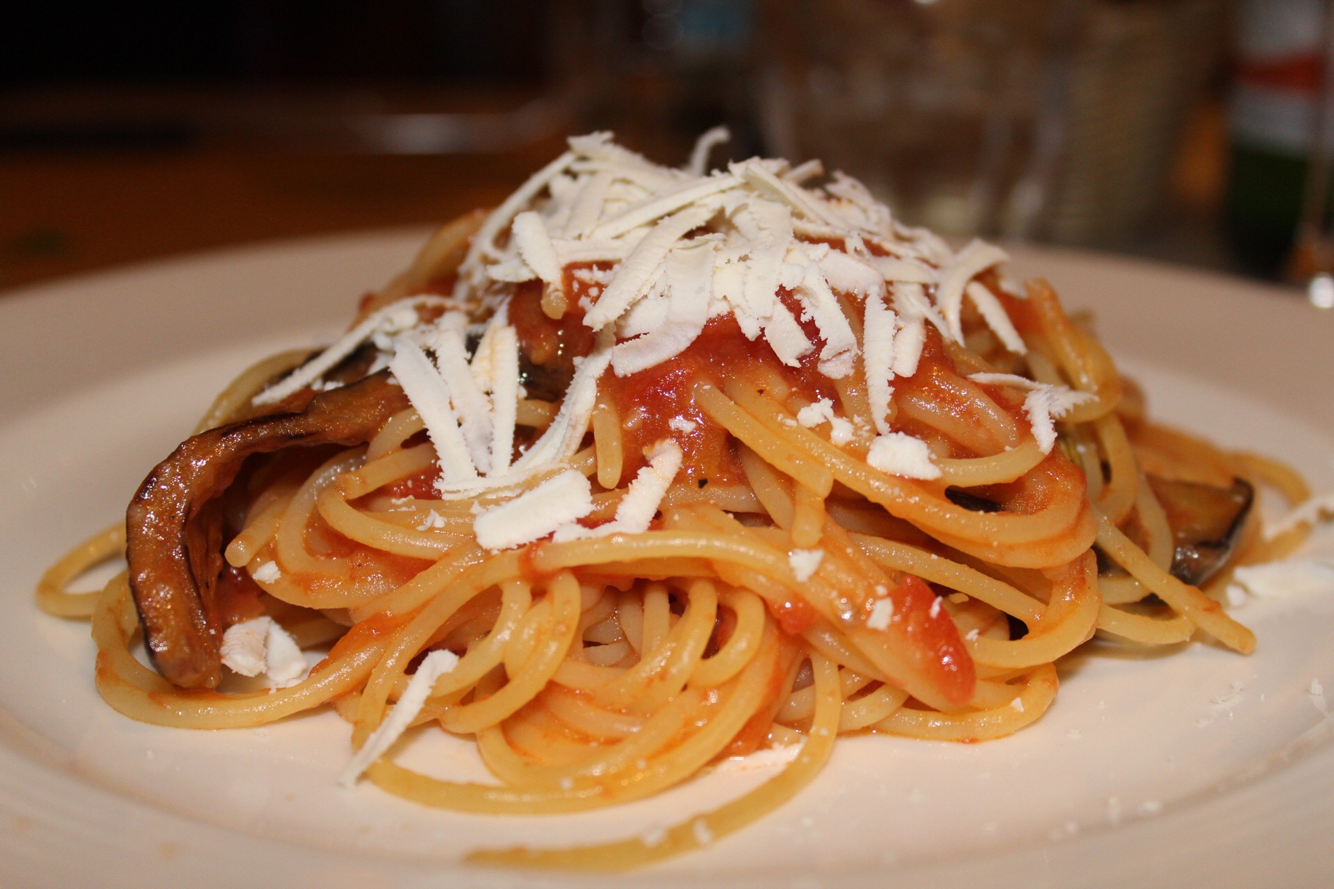 Egglant Spaghetti @ Vini e Vecchi Sappori