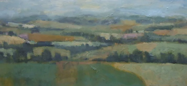Landscape #2, 18 x 39 in, oil/panel