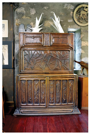 Early Drop Leaf Desk, 1927