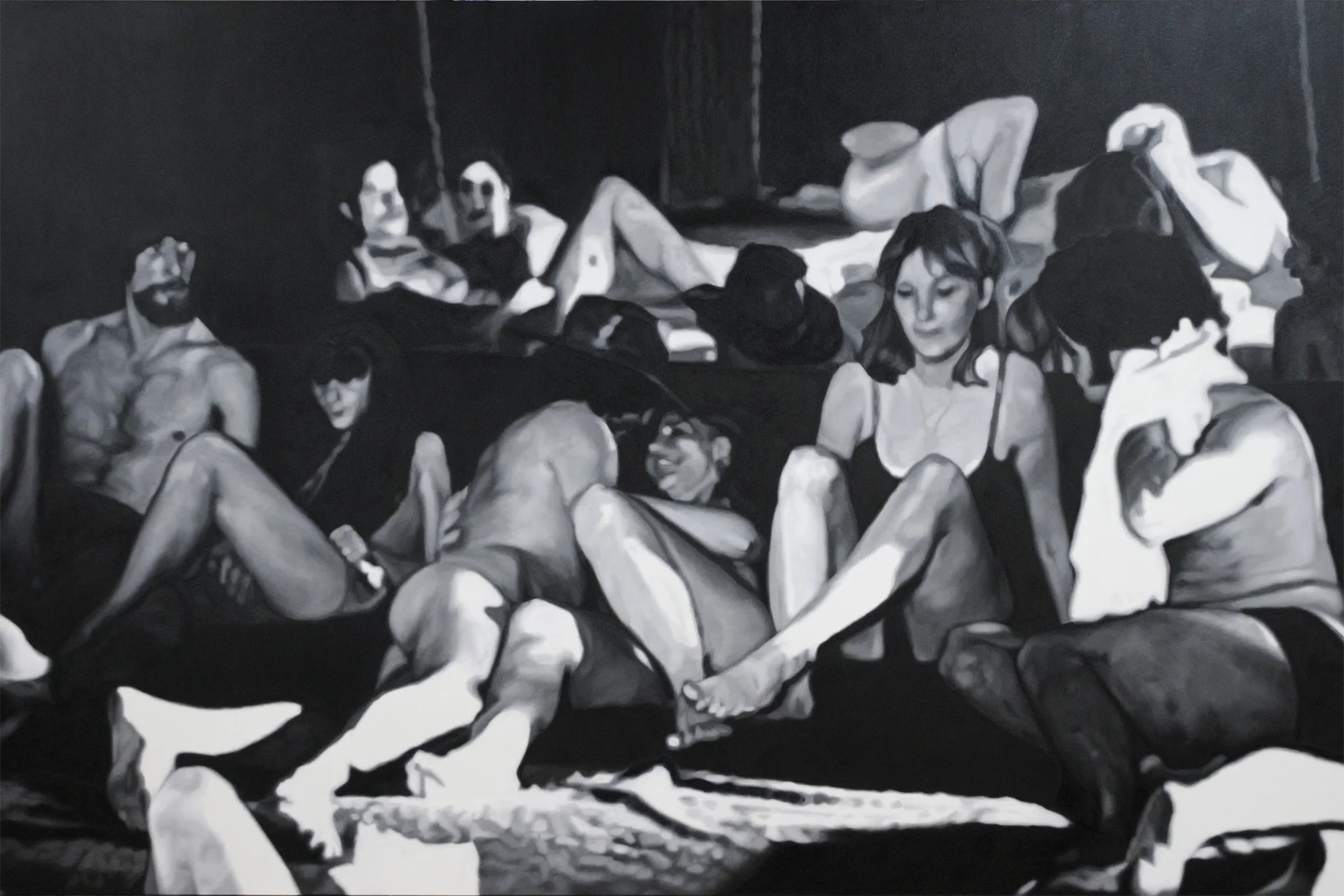 oil on canvas @ 84" x 108" painted for another artist, 2010