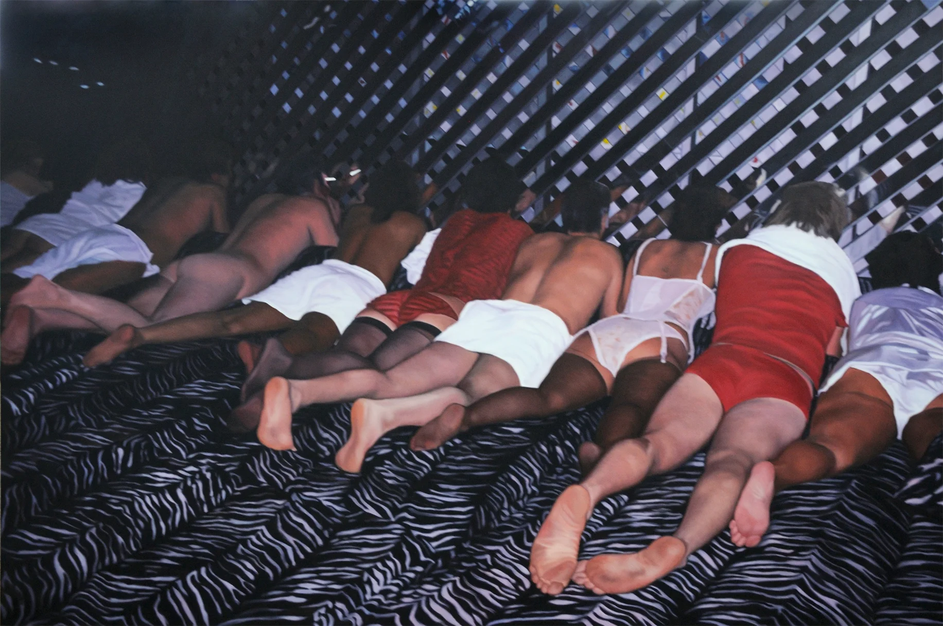 oil on canvas @ 84" x 108" painted for another artist, 2010