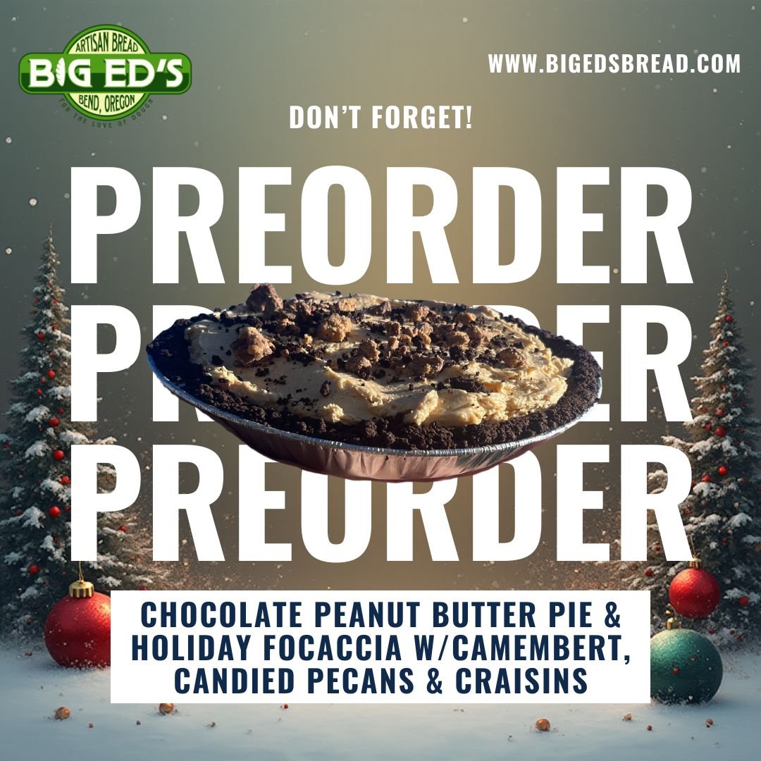 📅 Planning your Christmas menu? Now&rsquo;s the time.
Big Ed&rsquo;s Artisan Bread is taking holiday preorders for a limited seasonal lineup featuring Holiday Focaccia with rosemary, camembert, candied pecans &amp; craisins, Cranberry Gouda Rolls, C