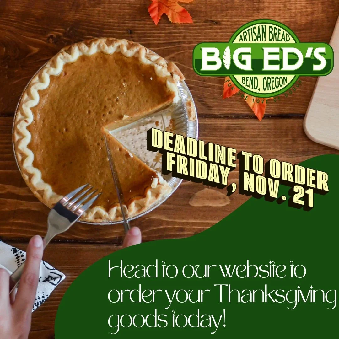 🚨 LAST CALL! Tomorrow &mdash; Friday, November 21st &mdash; is the FINAL day to preorder your Thanksgiving rolls, pies, &amp; goodies from Big Ed&rsquo;s Bread! Don&rsquo;t wait&hellip; your holiday table will NOT forgive you. 🦃🥖🥧 

We will be op