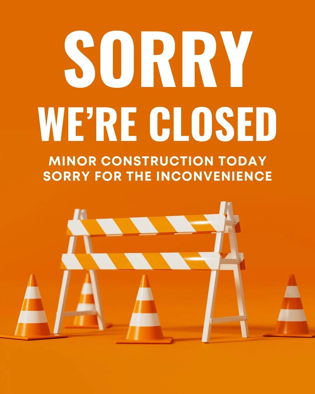 Hi all-

Retail shop will be closed today. Sorry for the inconvenience. Back in store tomorrow.
Thanks!
-The Big Ed's Family