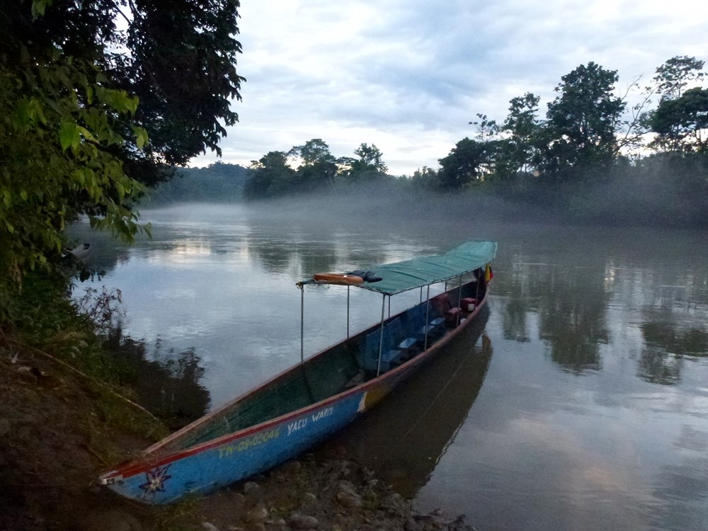 Jungle transportation/simple life. Photo credit: selvaviva.ec