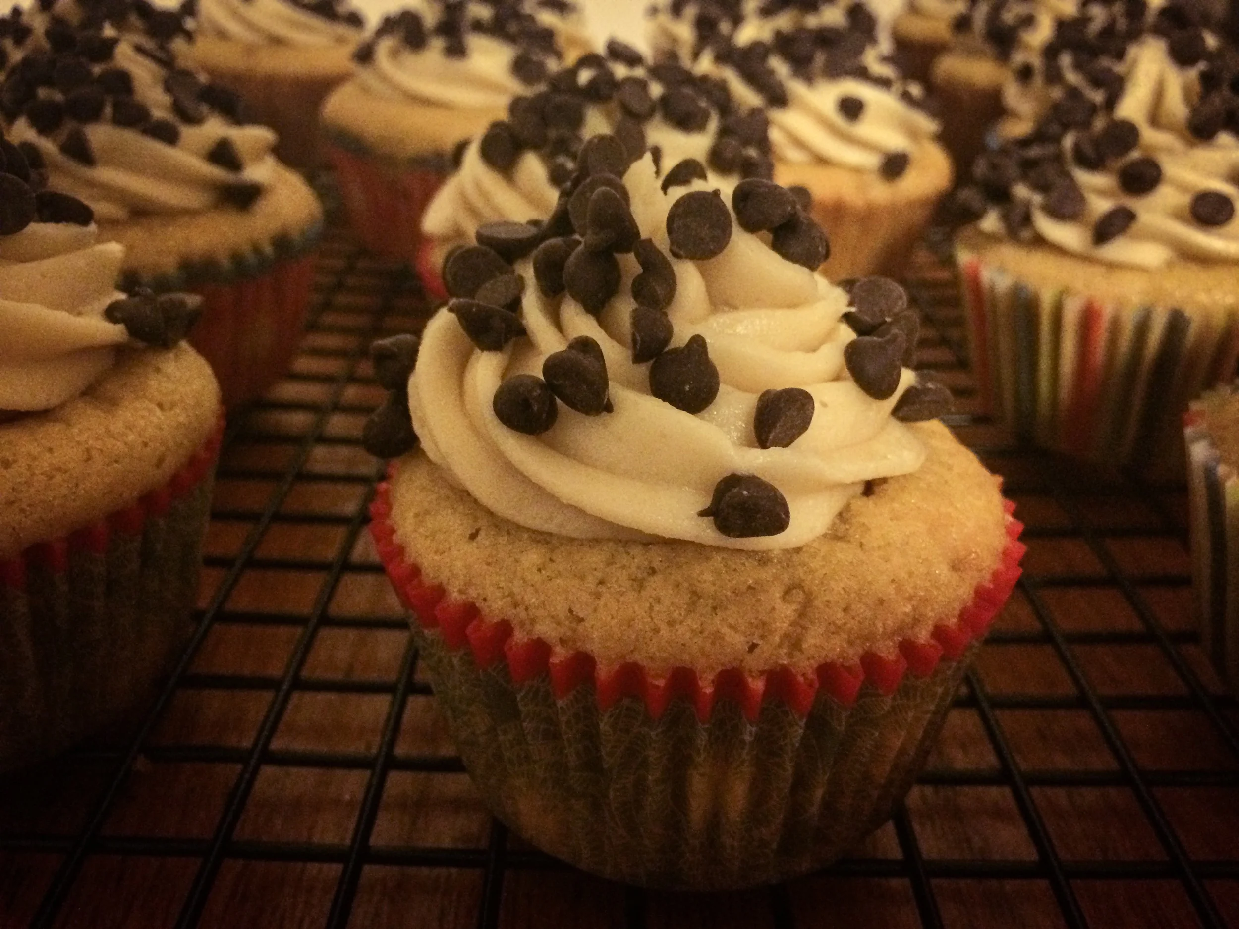 Chocolate Chip Cookie Dough Cupcakes