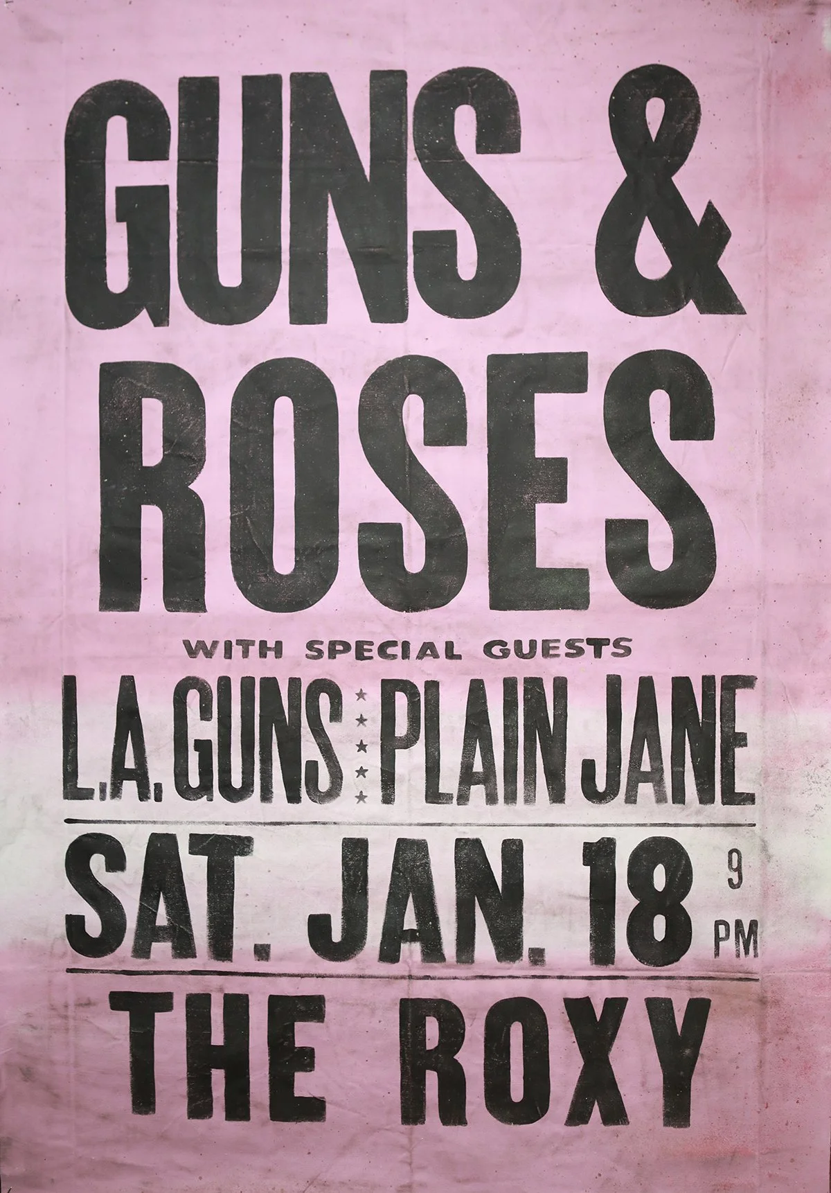 GNR AT THE ROXY - 39” X 60” *SOLD
