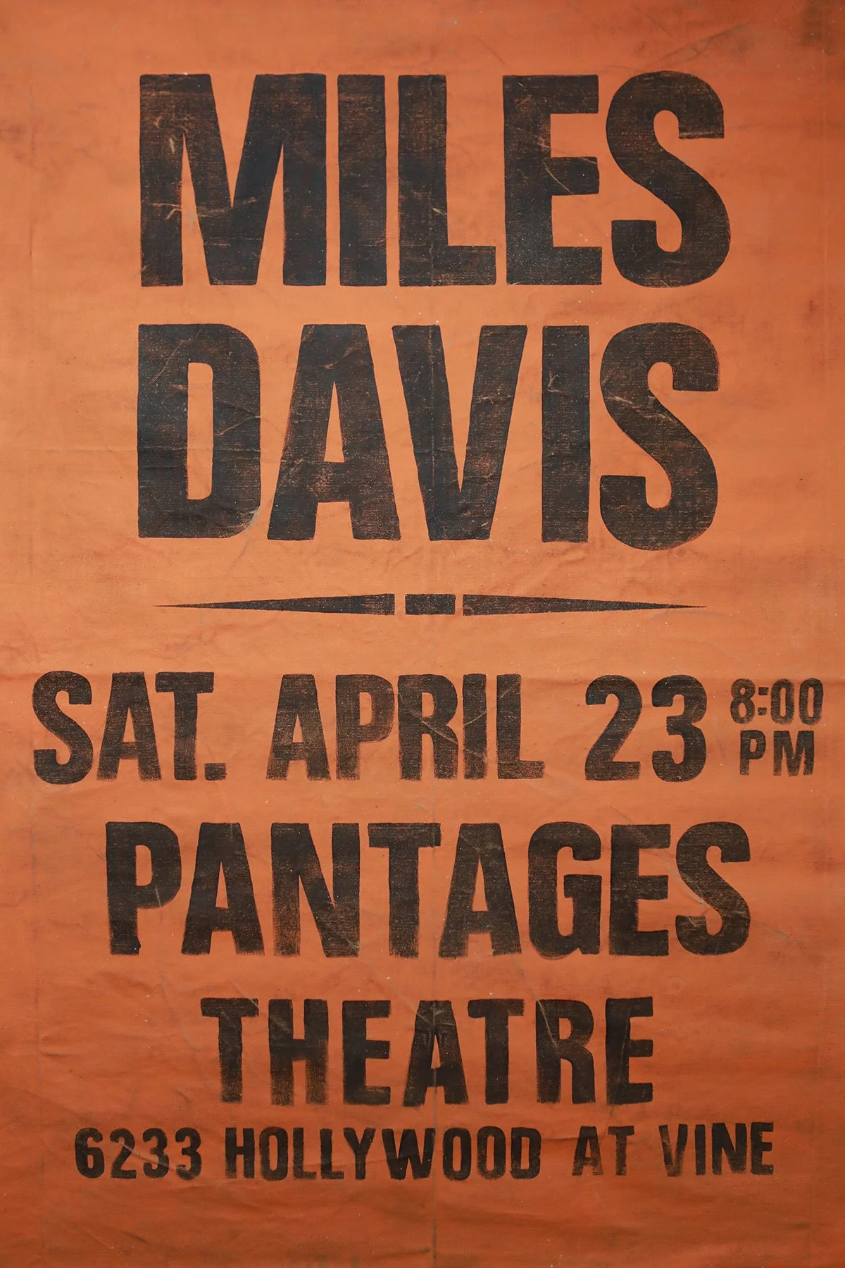MILES DAVIS - 39” X 60”