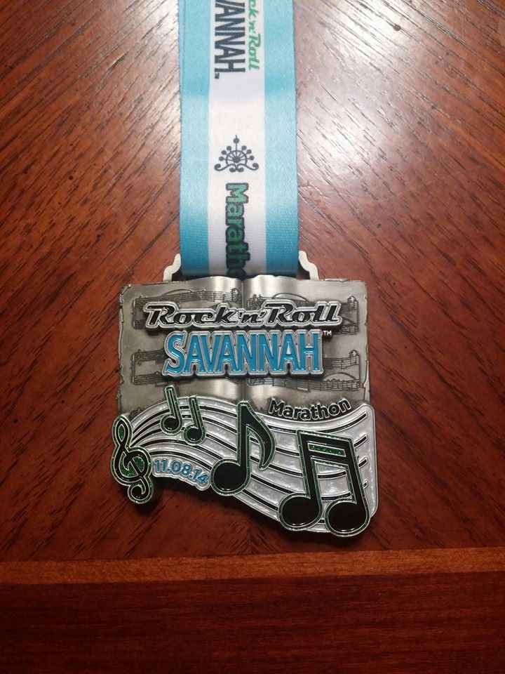 RnR Savannah Marathon Medal