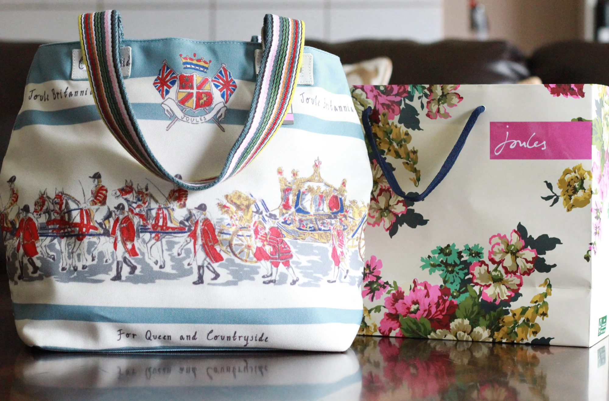 Joules was a large sponsor of the event and gave us this lovely bag. It's so pretty and so sturdy! I love it.