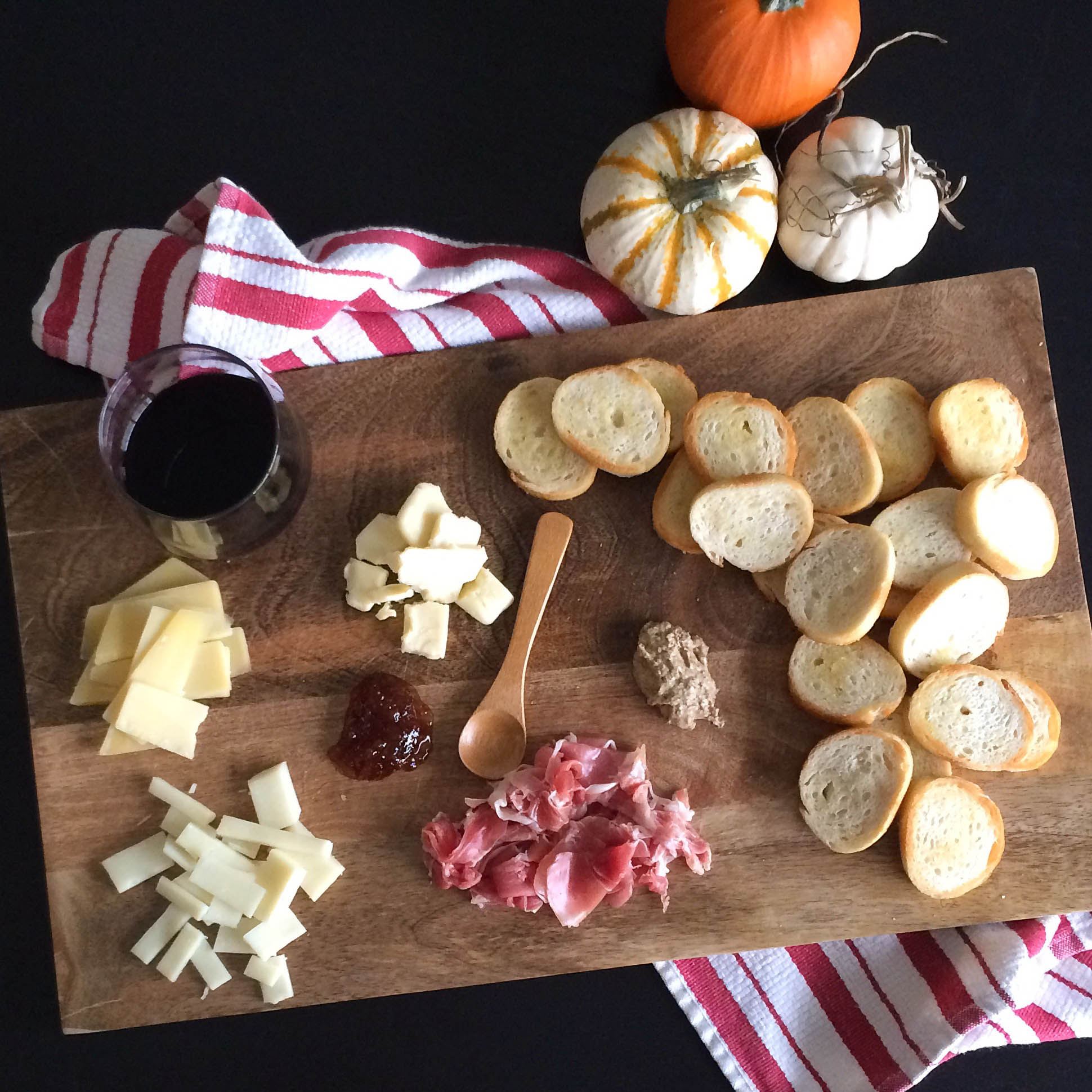 Board from West Elm, towel from Williams Sonoma