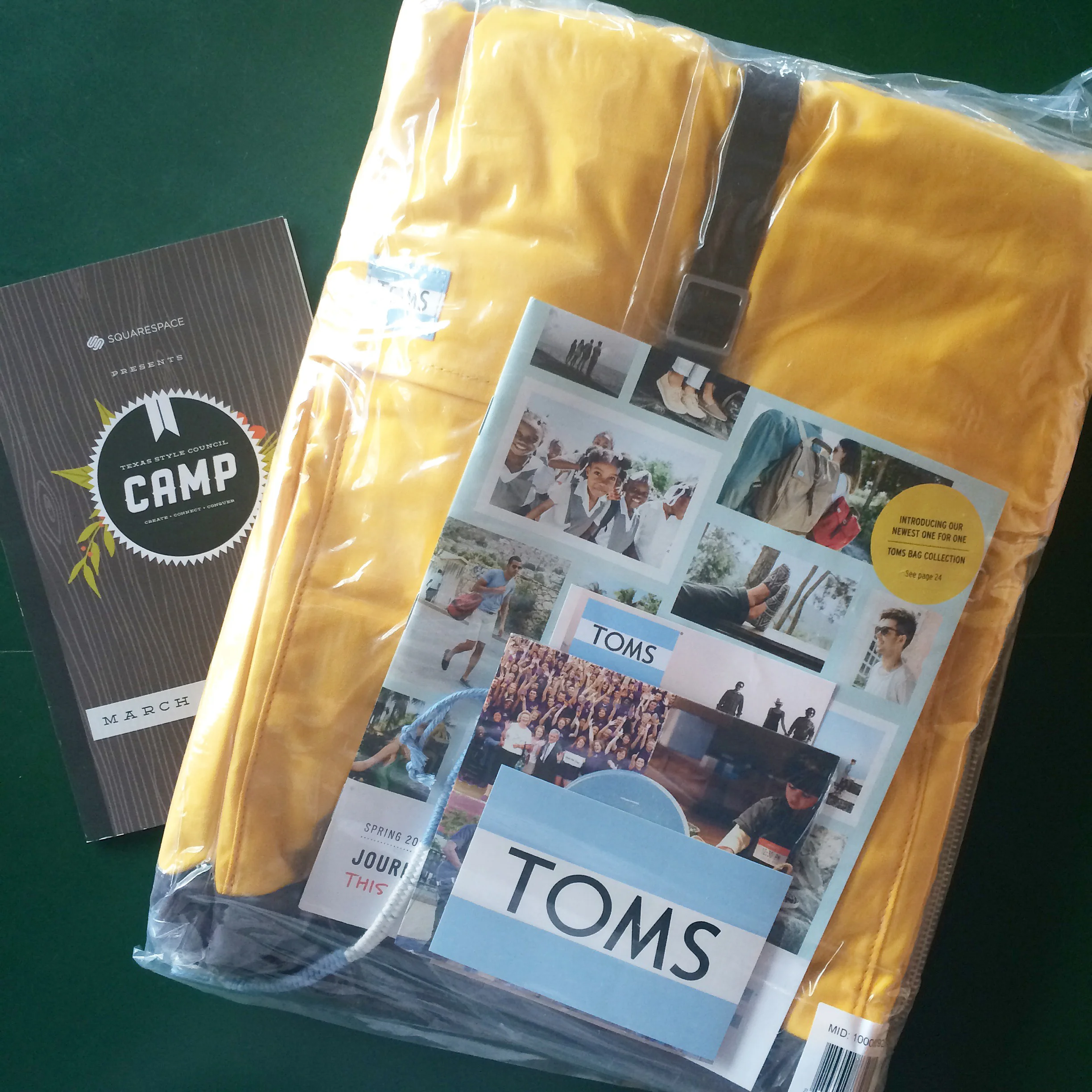 Swag like no one's business. I heart this new bag from TOMS.