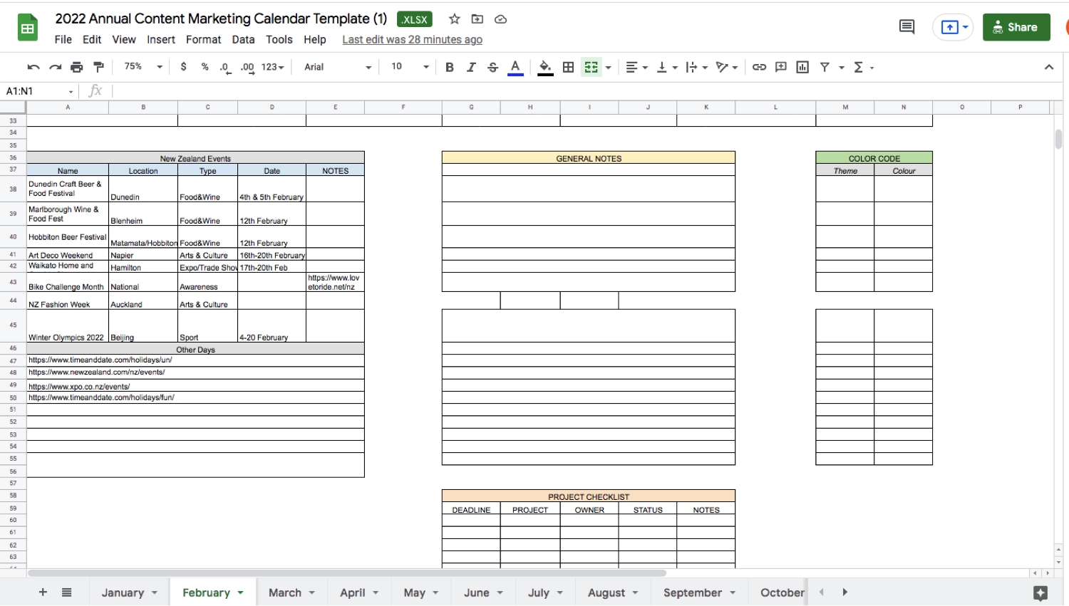 2022 Content Marketing Calendar Worksheet-The Classroom 2022 Content Marketing Calendar Worksheet-The Classroom