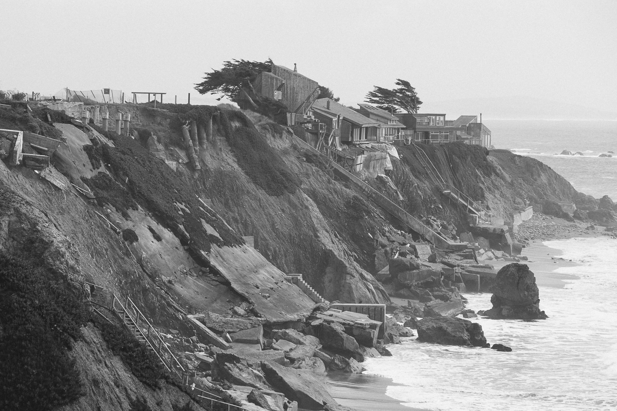 2 homes have already been claimed by the sea. 