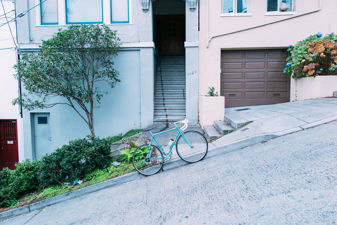 The steepest street in the city, Filbert st, with a 31.5% grade. 