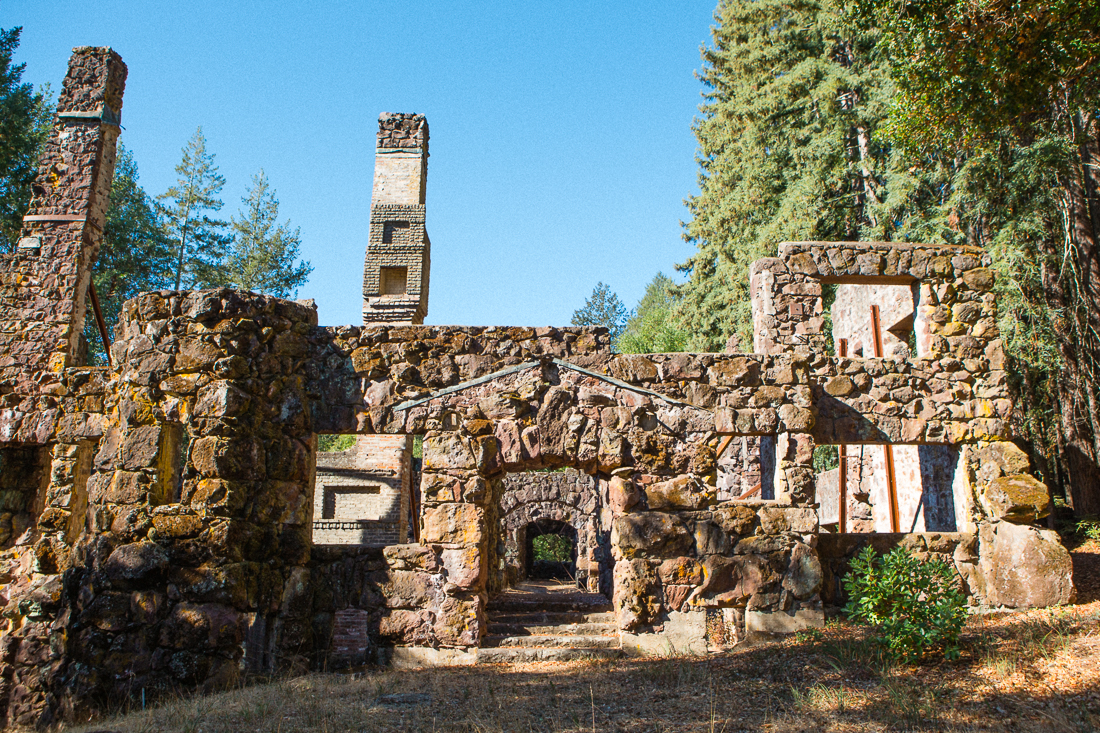 The famous Jack London Wolf House. He didn't even get to live in his mansion before it burned down. Too bad, just the ruins of this place are super impressive. 