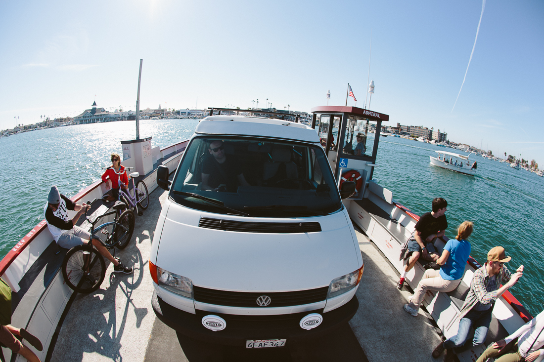 We took the van across the Balboa Island ferry for fun. We didn't see any actors from Arrested Development unfortunately. 