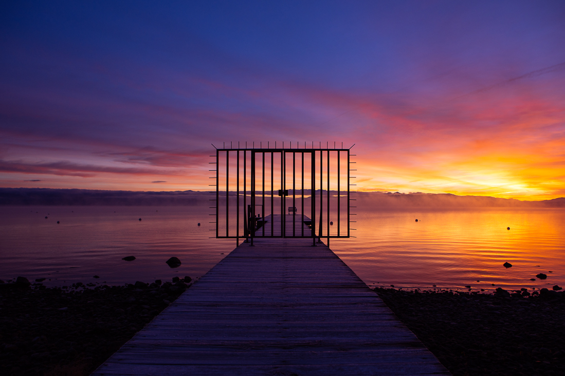 Do not trespass and enjoy the sunrise. 