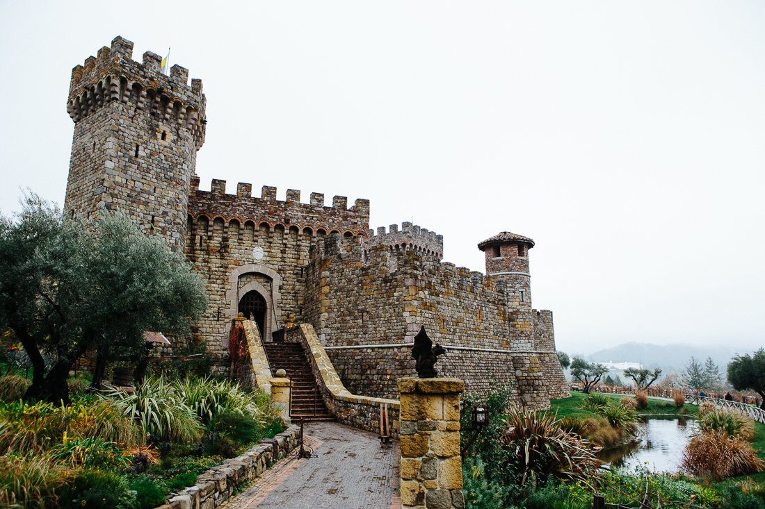 Mile 1320 . Castelli Di Amorosa is a medieval looking winery, complete with moat. I didn't see any dragons though...