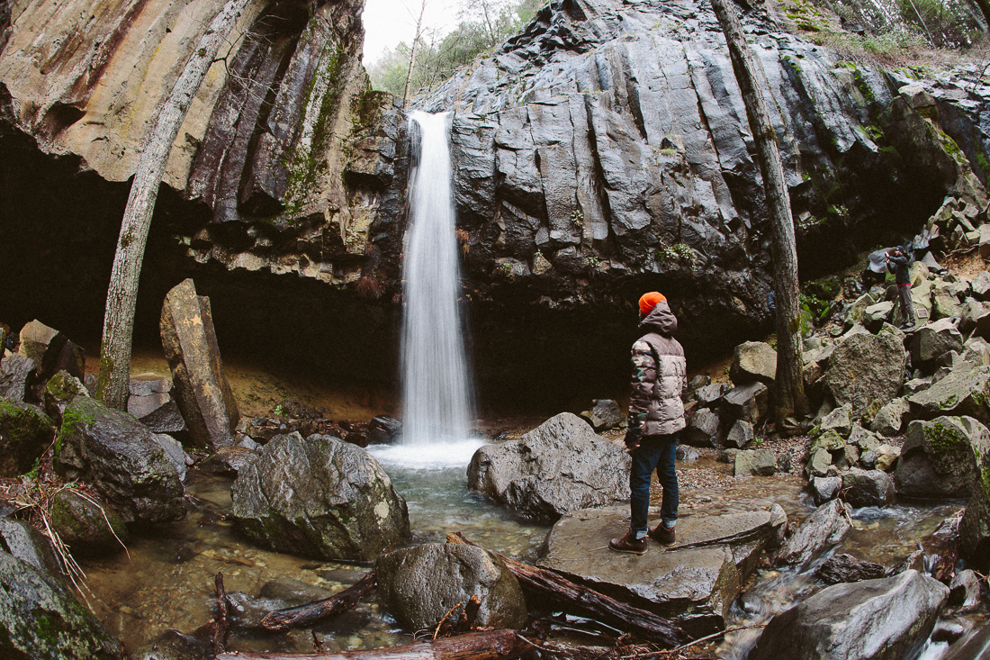 Day 27, mile 2230. Hedge Creek Falls in Dunsmuir is cool. Though it's not a huge waterfall, the cave behind it is surreal. 
