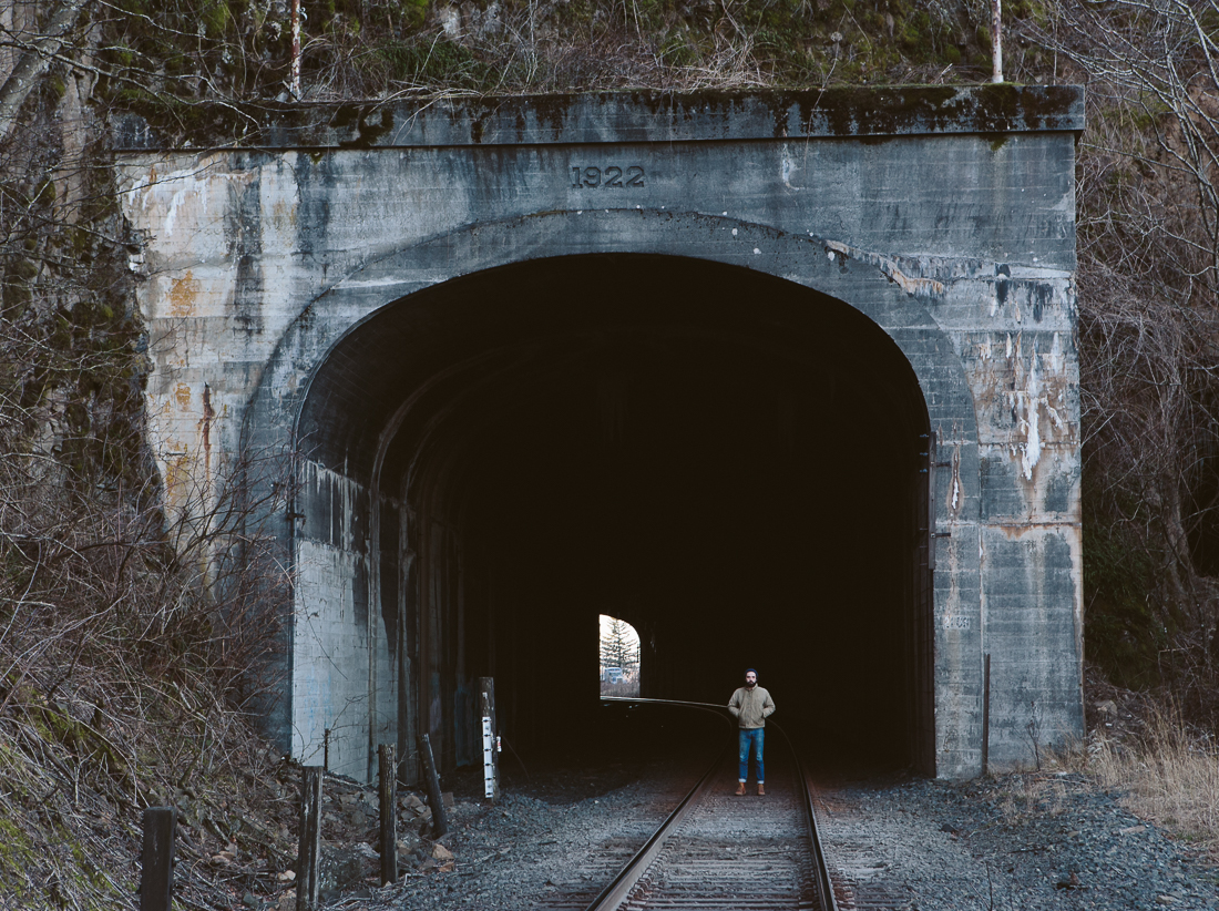 I picked up my buddy Carey Haider for a little day trip outside the city for some fun. He had no idea he would be risking his life for a portrait. 