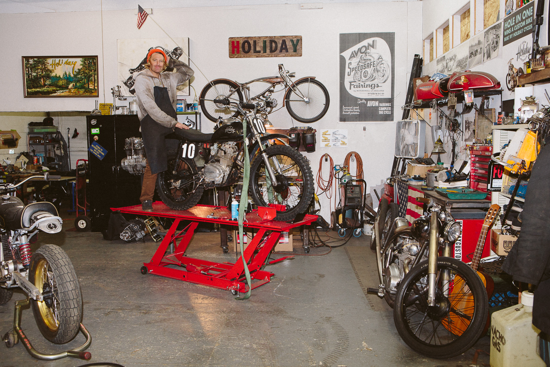 I've been friends with Jared Johnson for about 15 years. He moved to Portland and started up a motorcycle shop a few years ago, and has become a minor celebrity, but still a nerd in my eyes. Check his stuff here: HOLIDAY CUSTOMS