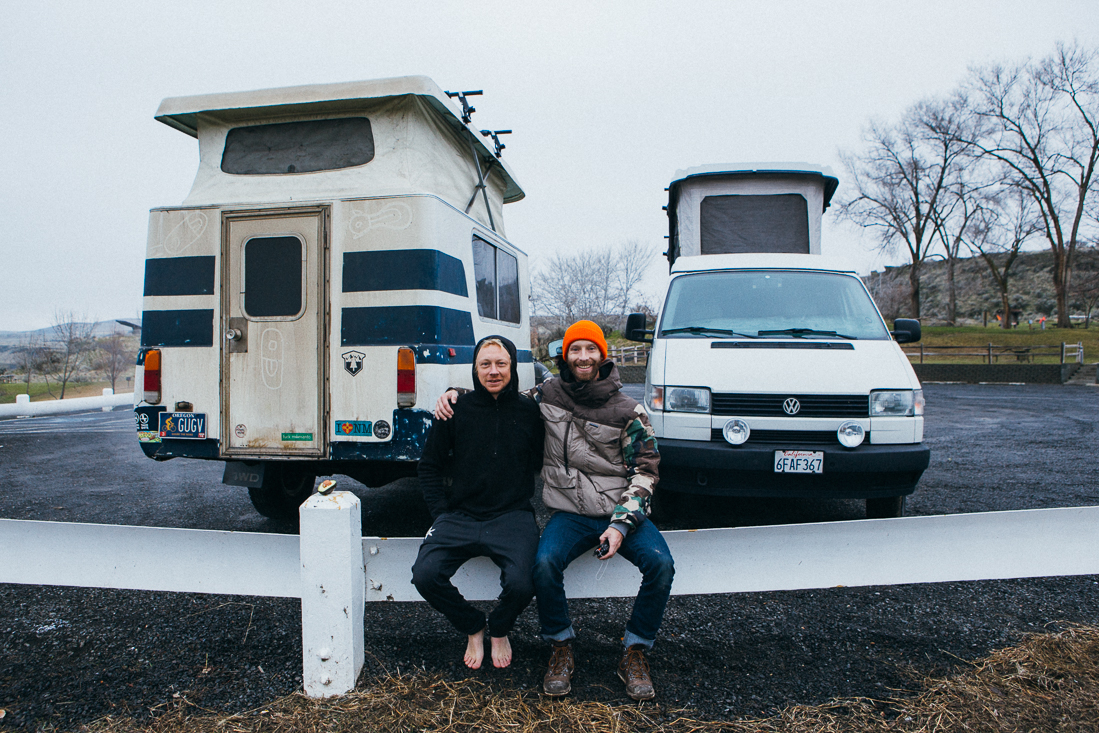 Day 43 / 4230. While cruising Eastward, I got a call from my great ole buddy, Scotty Wittlake. He was driving back from snowboarding in Canada and knew I was somewhere out here, so we met up. He's one of the best dudes, honestly. It was awesome to catch up over a couple beers and camp out. 