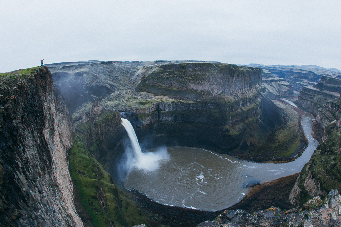 Scotty was watching me with binoculars from the other side, yelling for me to stop being a pussy and dive into the water of Palouse Falls. 