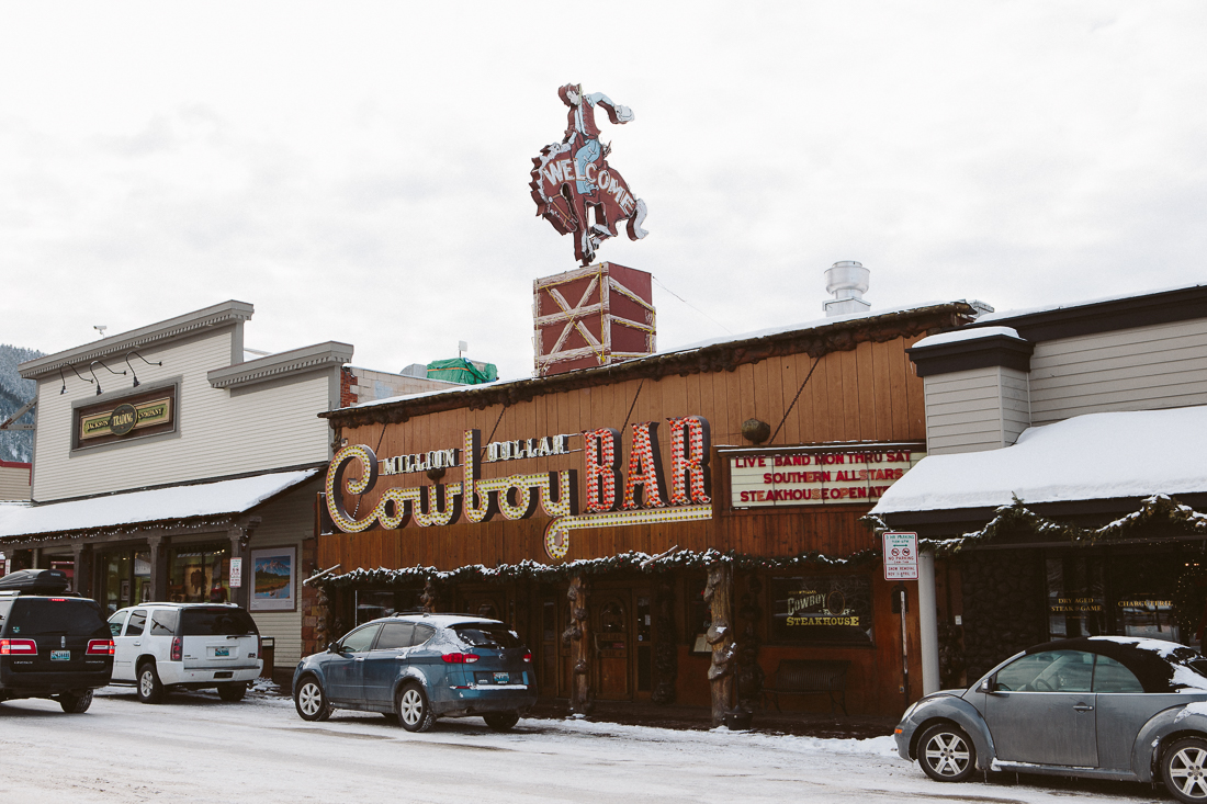 I stopped in the Million Dollar Cowboy Bar for a beer. The seats at the bar are real horse saddles, which were super awkward to sit on. ...it made me wonder if the locals even sat on them, or laughed from the normal chairs when the tourists climbed on. I went for it, rode that buckin' bronco of a barstool and enjoyed my Budweiser- GIDDY UP! 