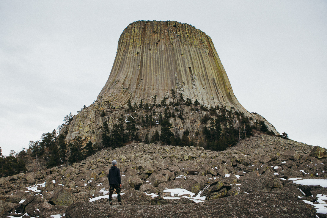 I hiked around the base of Devils Tower and there was nobody here but me. It's an extremely spiritual area to the Native Americans and I can understand why, it's a surreal piece of the Earth. 