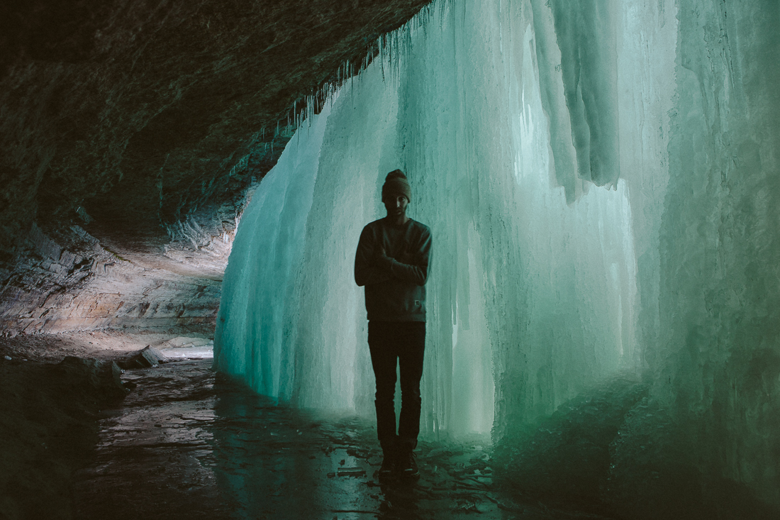 Isn't this self-portrait 'cool'. Yeah, I was cold. 