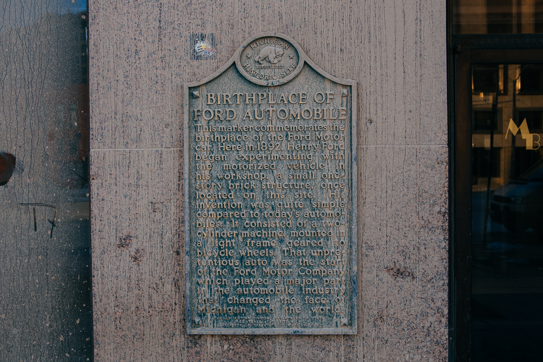 In downtown is the historic Michigan Building. The place was locked up tight, but I bribed the guard with a cigarette to explore around. He was confused why I wanted to go in, but didn't get paid enough to really care.
