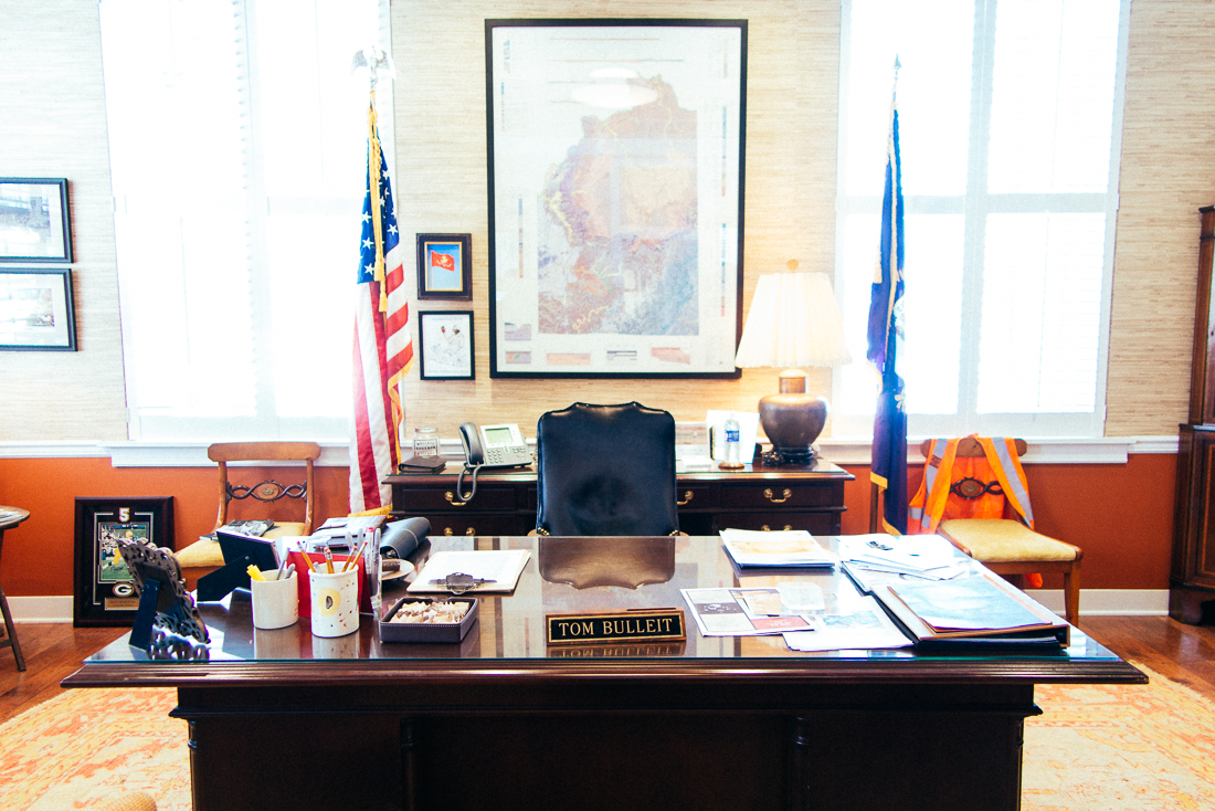Went by Tom's office to say hello, but he was out to lunch. 
