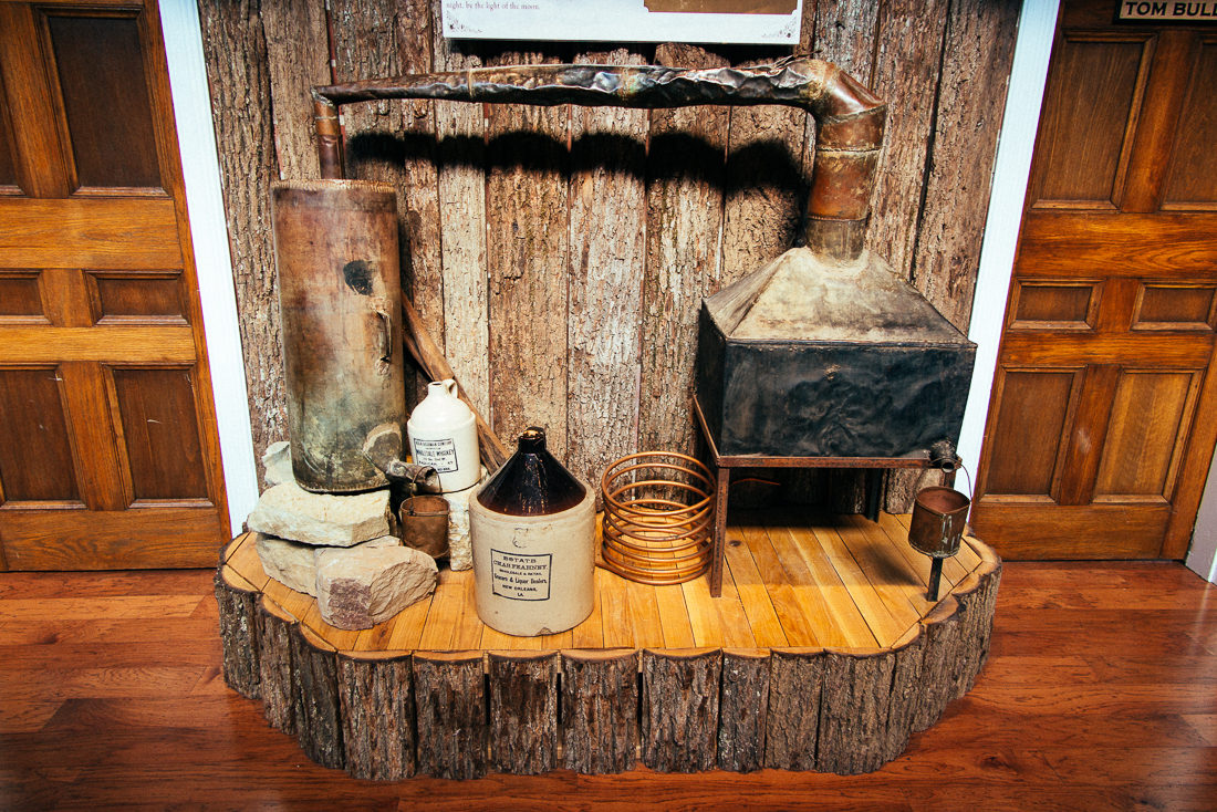 How they did it in the old-school, a classic moonshine still. 
