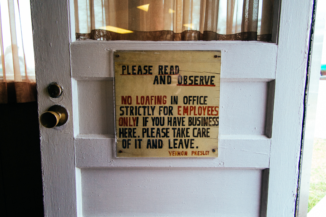 The office was the place for "TCB", taking care of business. 