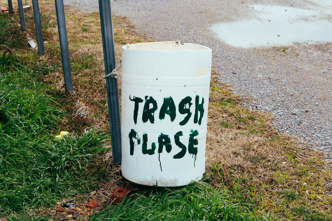 Is the owner asking you to please use the trash, or is this the Trash Place? Or cleverly both and saving paint?!?!