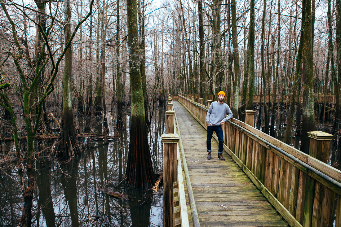 Solo modeling out in the middle of a swamp is completely normal to me now. 