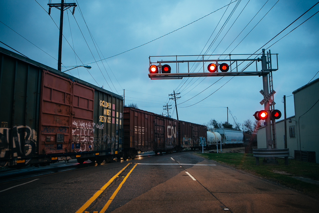 I took this photo because I sat here for 20 minutes, no exaggeration. The train was a couple miles long and rolling at a walking pace. There was no road around it either, so...