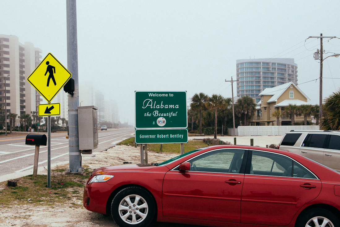 With a claim like "...the Beautiful", a more well designed sign and mounting place might be a consideration.