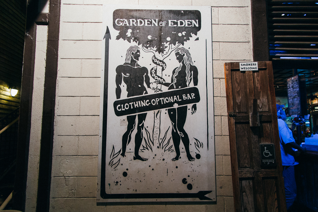 I went in planning to take off my clothes and hang out with naked supermodels, but in reality it was handful of middle age nudists drinking beer.