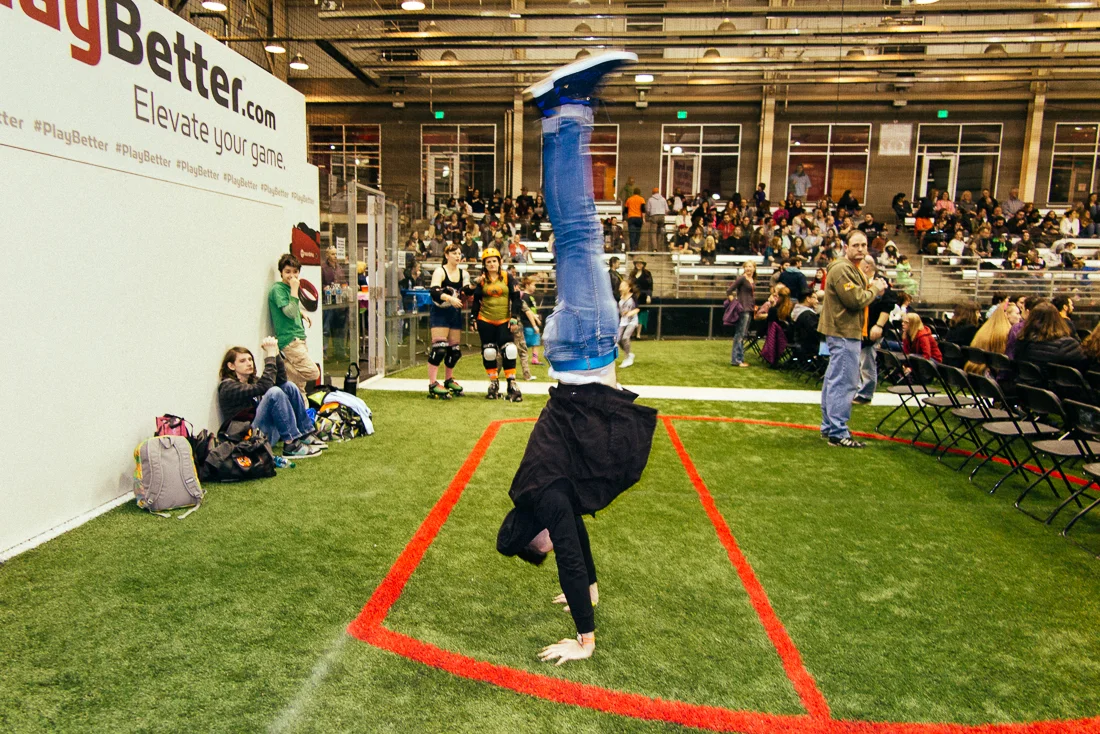 Even though it's a girls-only competition, Nick showed he has some moves of his own. 